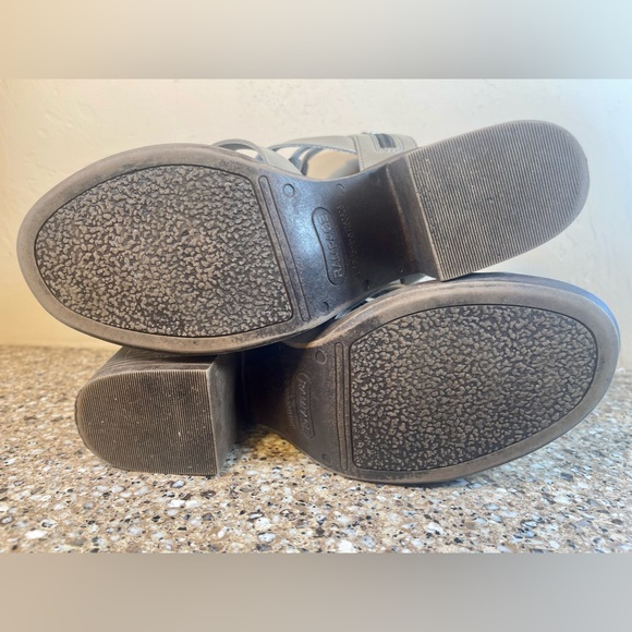 Rampage Jeana Heels Women’s Size 9M Taupe Brown Open Toe Block Heel Gladiator - Picture 9 of 12